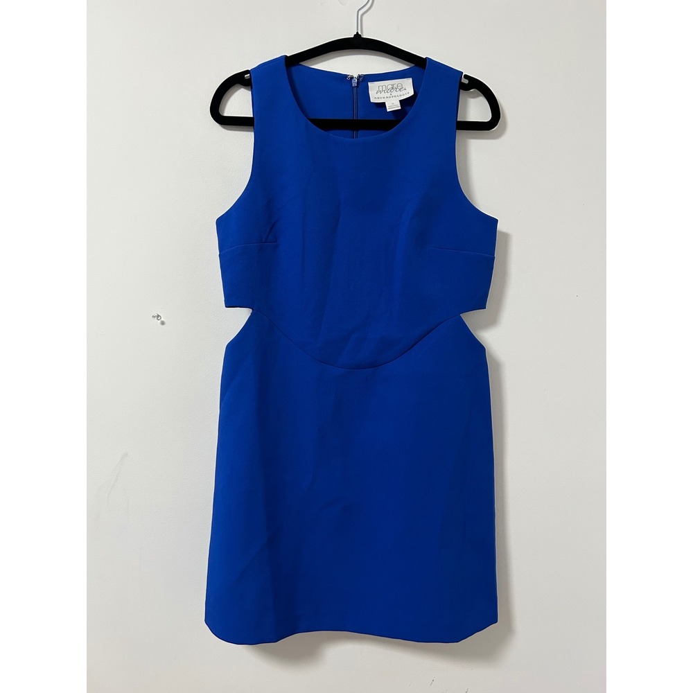 Mare Mare x Anthropologie Cut-Out Mini Dress Women S Royal Blue Avant-Garde